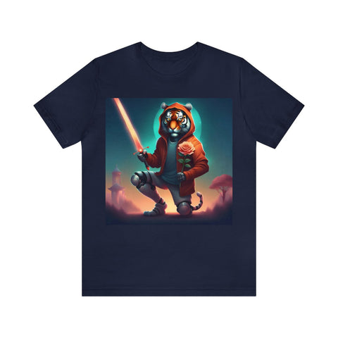 Warrior Tiger with Sword and Rose Unisex T-Shirt (6 Colors)