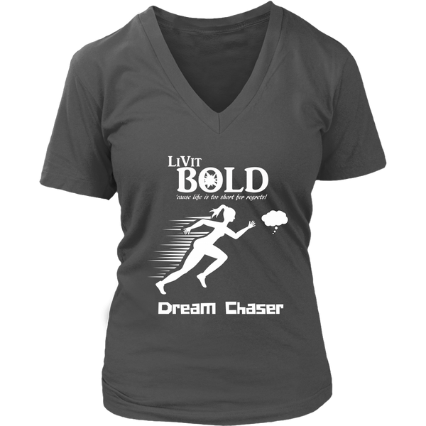 LiVit BOLD District Women's V-Neck Shirt - Dream Chaser - LiVit BOLD