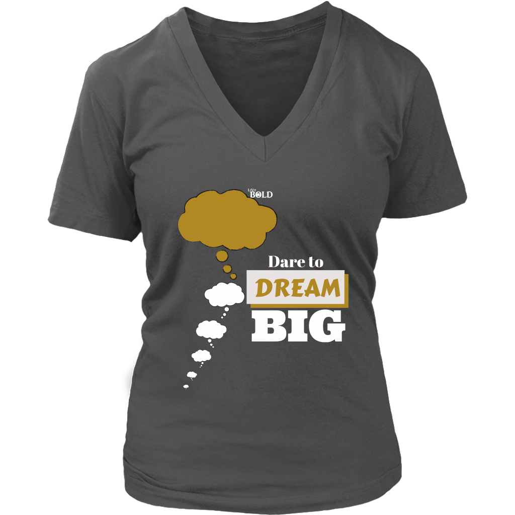Dare To Dream BIG Two Tone - Women's T-Shirt - 7 Colors - LiVit BOLD