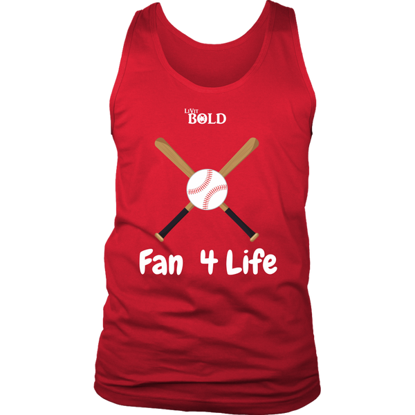 LiVit BOLD District Men's Tank - Fan 4 Life - Baseball - LiVit BOLD