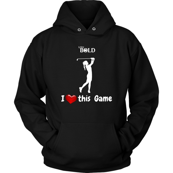 LiVit BOLD Hoodie - I Heart this Game - Golf - LiVit BOLD