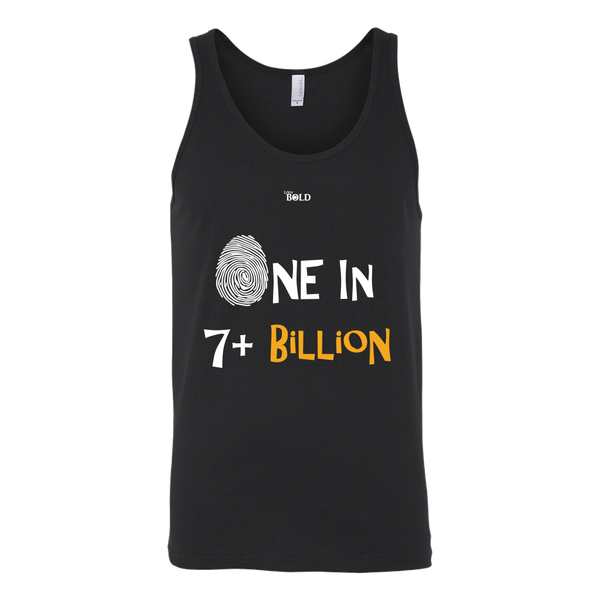 One In 7 Plus Billion - Men's Tank Top- 3 Colors - LiVit BOLD - LiVit BOLD