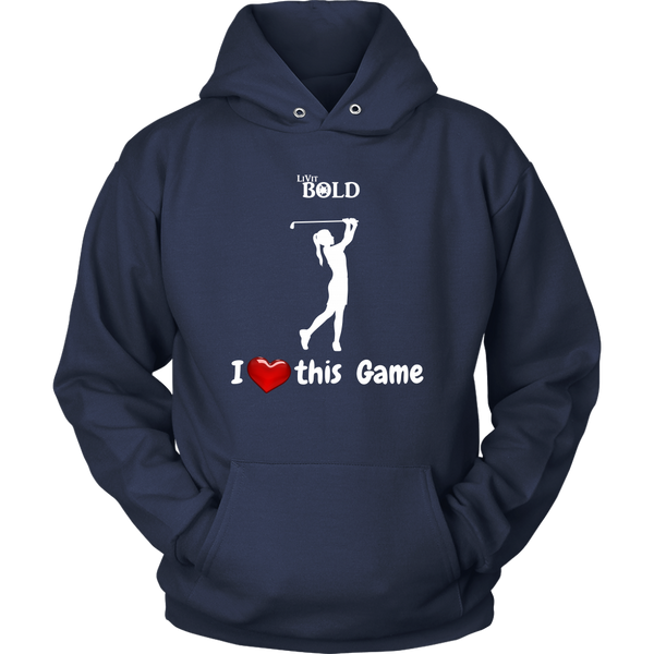 LiVit BOLD Hoodie - I Heart this Game - Golf - LiVit BOLD