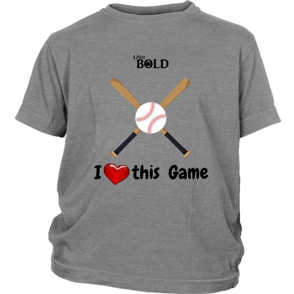 LiVit BOLD District Youth Shirt -  I heart this Game - LiVit BOLD