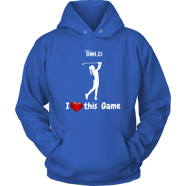 LiVit BOLD Hoodie - I Heart this Game - Golf - LiVit BOLD