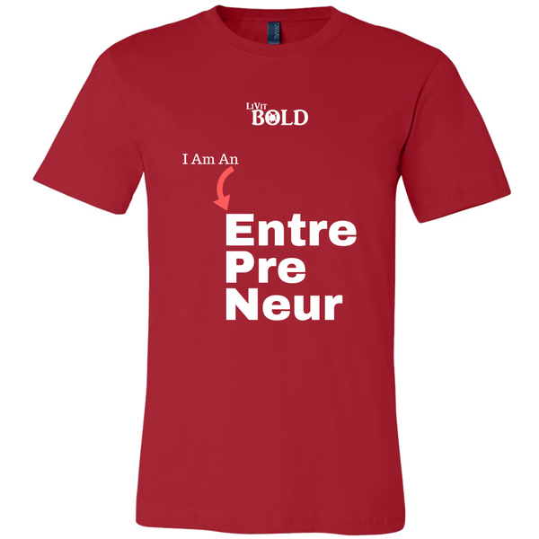 LiVit BOLD Canvas Men's Shirt - I am an Entrepreneur - LiVit BOLD