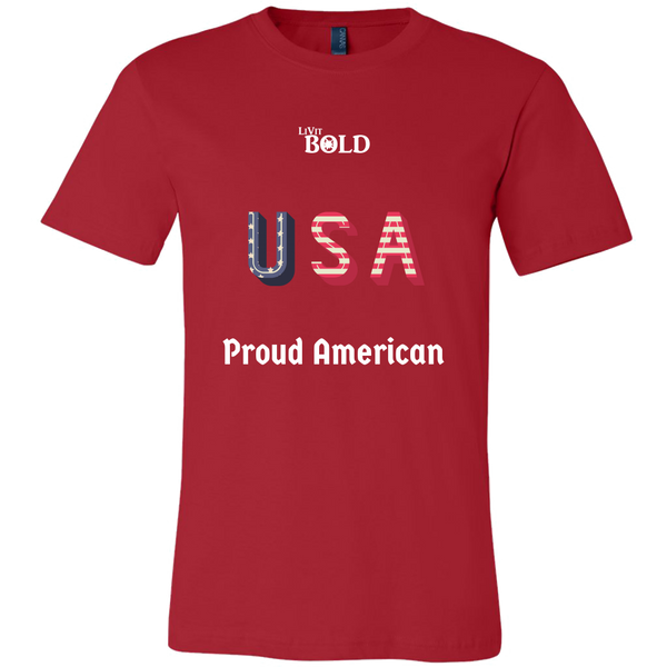 LiVit BOLD Canvas Men's Shirt - Proud American - LiVit BOLD