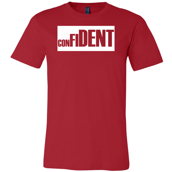 CONFIDENT Front and Back Print Men's T-Shirt - 16 Colors - LiVit BOLD - LiVit BOLD