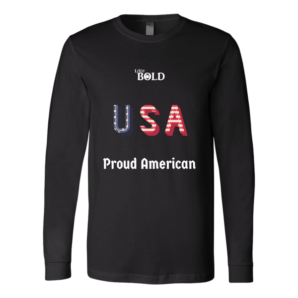 LiVit BOLD Canvas Long Sleeve Shirt - Proud American - LiVit BOLD