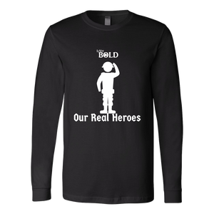 LiVit BOLD Canvas Long Sleeve Shirt - Our Real Heroes - Army Style - LiVit BOLD