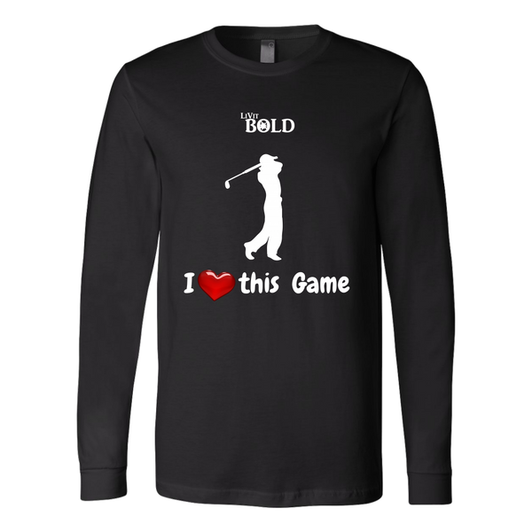 LiVit BOLD Canvas Long Sleeve Shirt - I Heart this Game - Golf - LiVit BOLD
