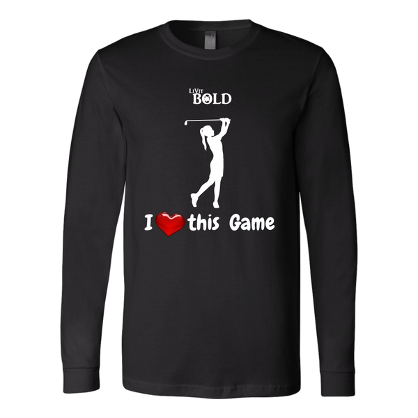 LiVit BOLD Canvas Long Sleeve Shirt - I Heart this Game - Golf - LiVit BOLD