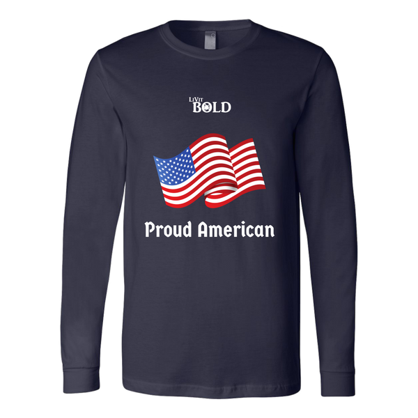 LiVit BOLD Canvas Long Sleeve Shirt - Proud American - LiVit BOLD