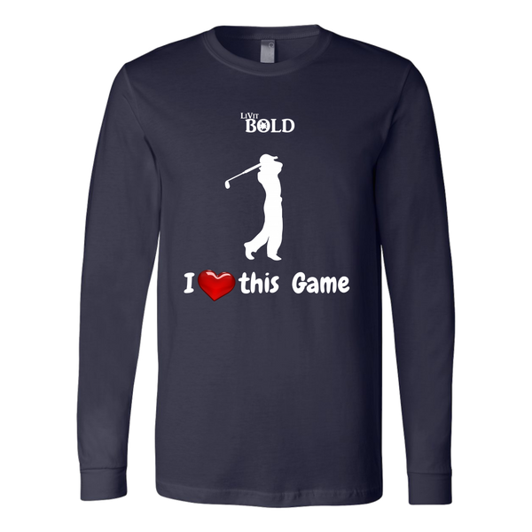 LiVit BOLD Canvas Long Sleeve Shirt - I Heart this Game - Golf - LiVit BOLD