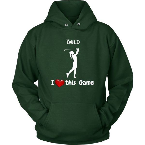 LiVit BOLD Hoodie - I Heart this Game - Golf - LiVit BOLD