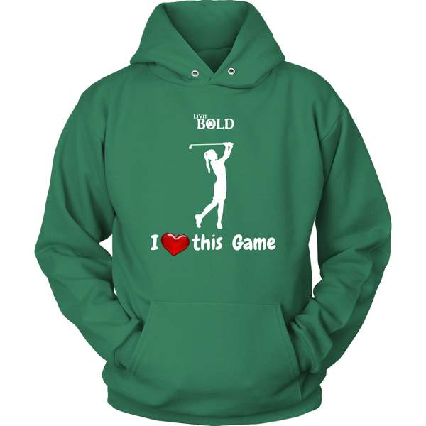 LiVit BOLD Hoodie - I Heart this Game - Golf - LiVit BOLD
