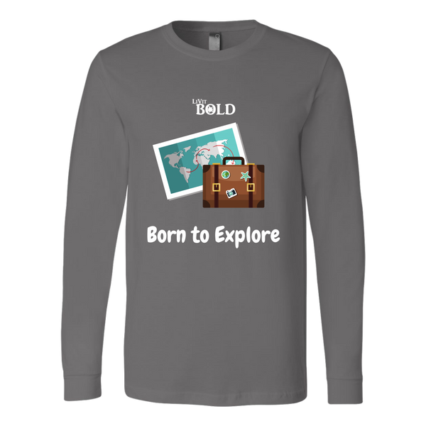 LiVit BOLD Canvas Long Sleeve Shirt - Born to Explore - LiVit BOLD