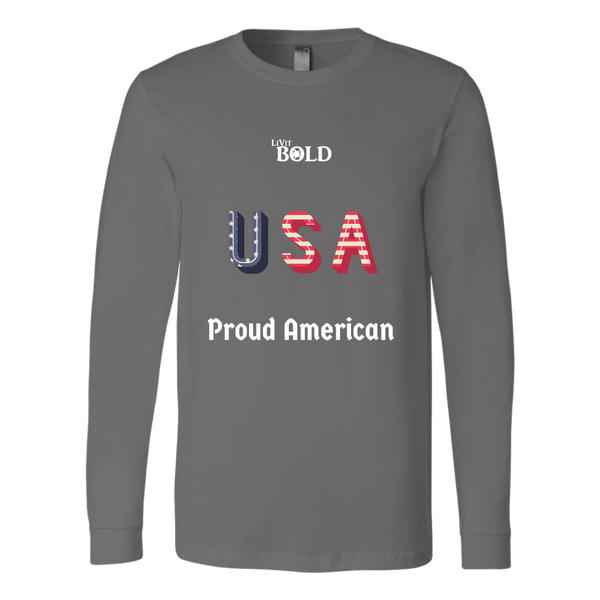 LiVit BOLD Canvas Long Sleeve Shirt - Proud American - LiVit BOLD