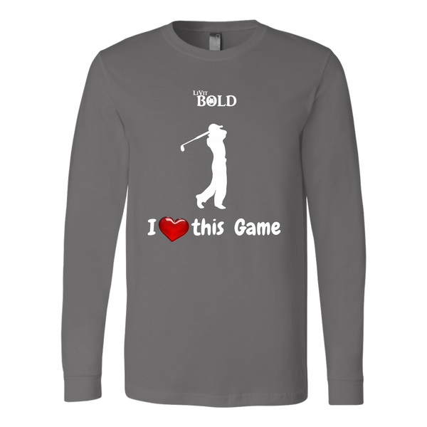 LiVit BOLD Canvas Long Sleeve Shirt - I Heart this Game - Golf - LiVit BOLD