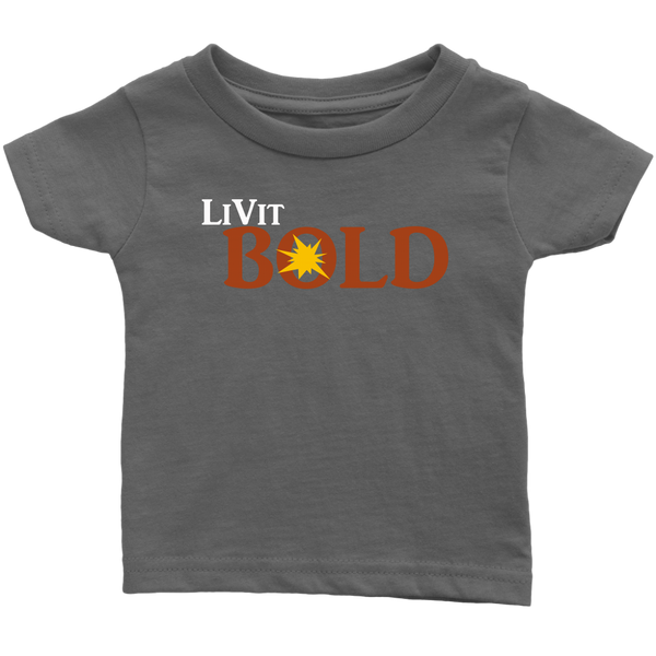 LiVit BOLD Infant T-Shirt - Wht - LiVit BOLD