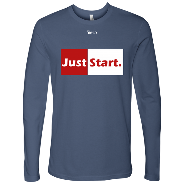 Just Start Men's Long Sleeve T-Shirt - LiVit BOLD - 7 Colors - LiVit BOLD
