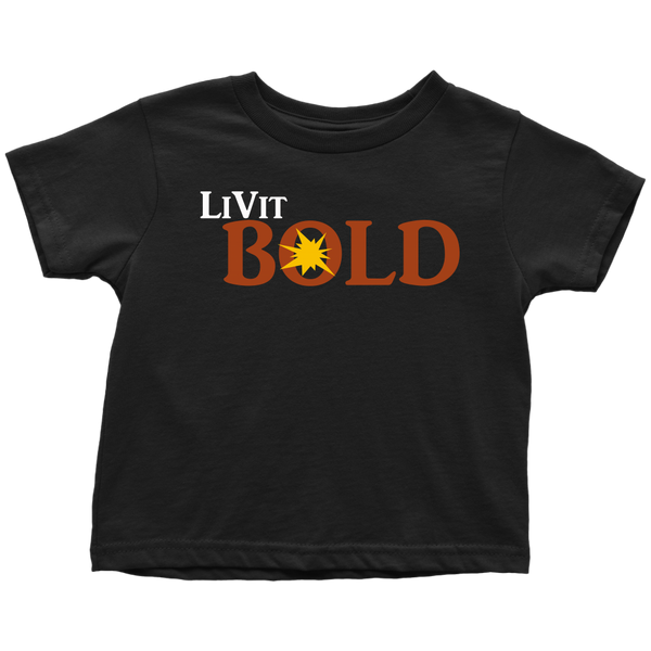 LiVit BOLD Toddler T-Shirt - Wht - LiVit BOLD