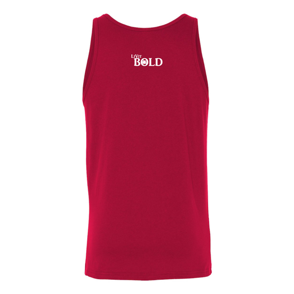 CONFIDENT Front and Back Print Unisex Tank - 4 Colors - LiVit BOLD - LiVit BOLD