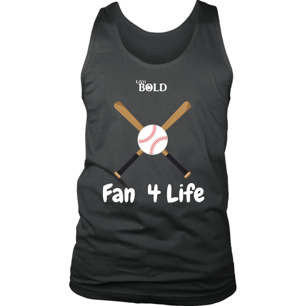 LiVit BOLD District Men's Tank - Fan 4 Life - Baseball - LiVit BOLD