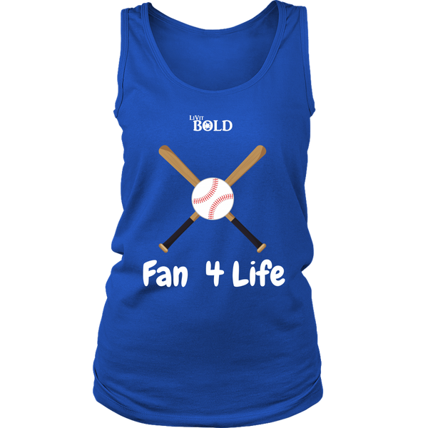 LiVit BOLD District Women's Tank - Fan 4 Life - Baseball - LiVit BOLD