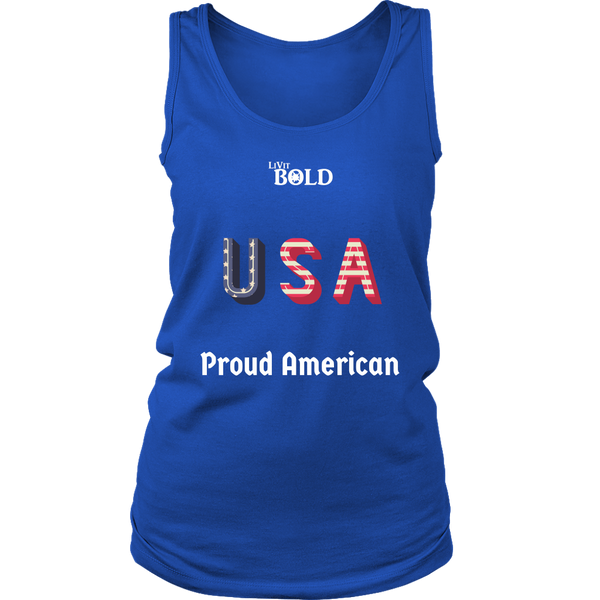 LiVit BOLD District Women's Tank - Proud American - LiVit BOLD