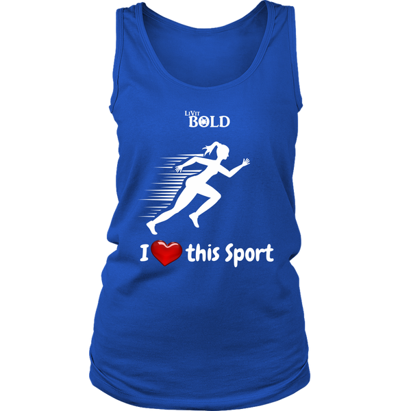 LiVit BOLD District Women's Tank - I heart this Sport - Track & Field - LiVit BOLD
