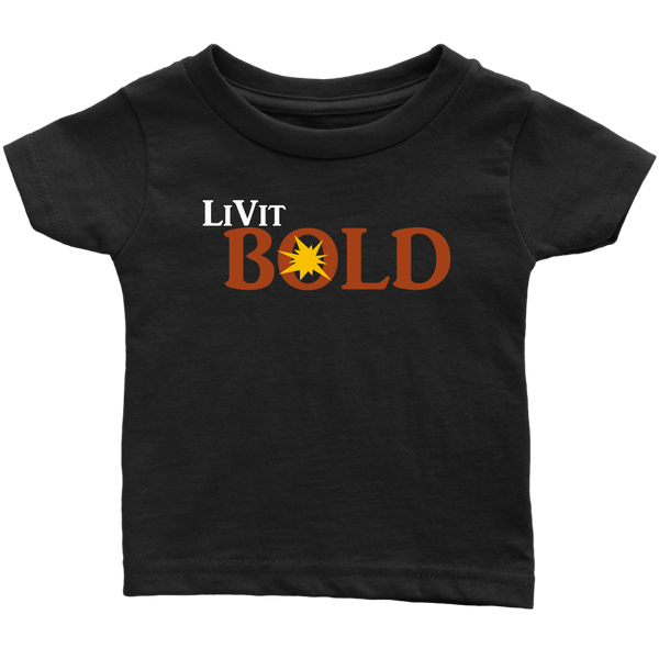LiVit BOLD Infant T-Shirt - Wht - LiVit BOLD