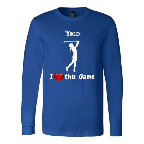 LiVit BOLD Canvas Long Sleeve Shirt - I Heart this Game - Golf - LiVit BOLD