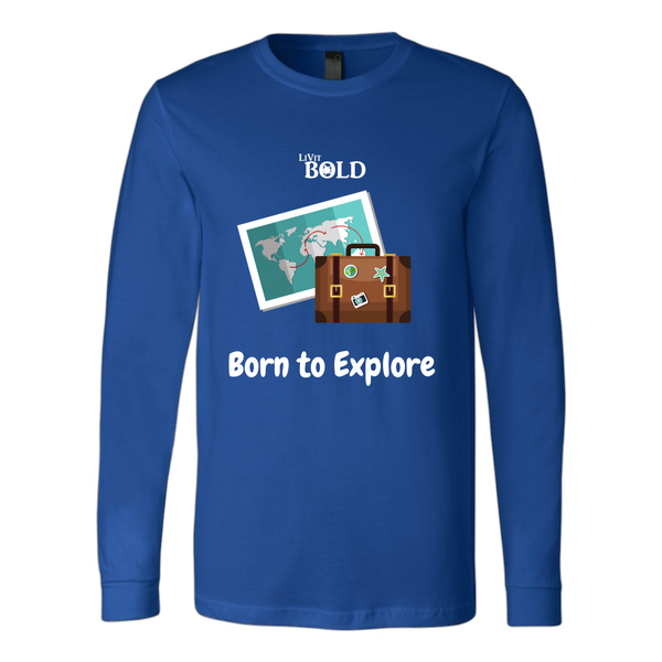 LiVit BOLD Canvas Long Sleeve Shirt - Born to Explore - LiVit BOLD