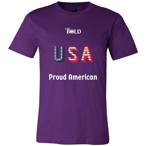 LiVit BOLD Canvas Men's Shirt - Proud American - LiVit BOLD