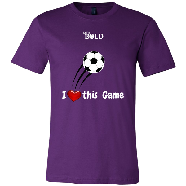 LiVit BOLD Canvas Men's Shirt - I Heart This Game - LiVit BOLD