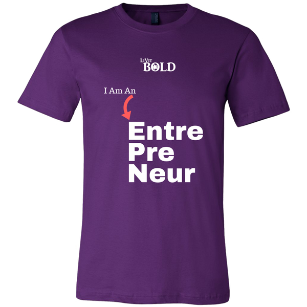 LiVit BOLD Canvas Men's Shirt - I am an Entrepreneur - LiVit BOLD