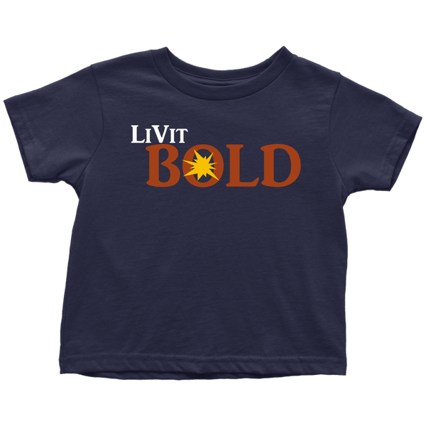 LiVit BOLD Toddler T-Shirt - Wht - LiVit BOLD