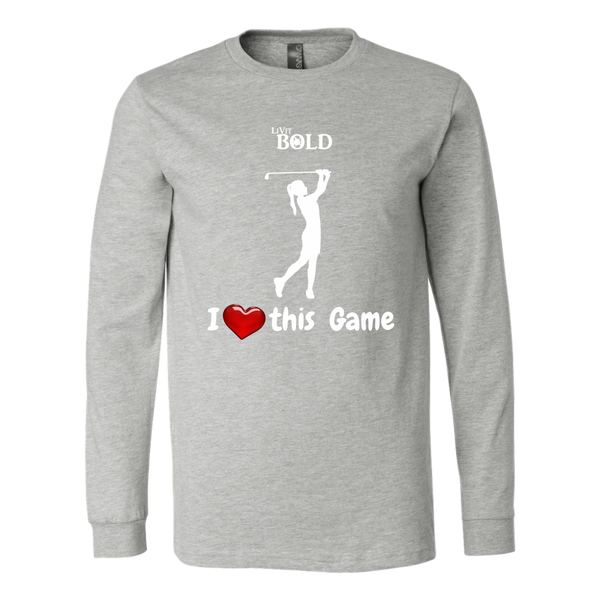 LiVit BOLD Canvas Long Sleeve Shirt - I Heart this Game - Golf - LiVit BOLD