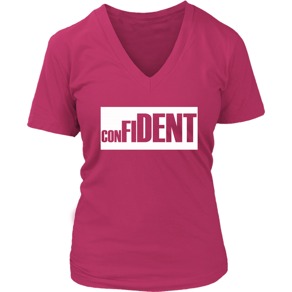 CONFIDENT Front and Back Print Women's Top - 7 Colors - LiVit BOLD - LiVit BOLD