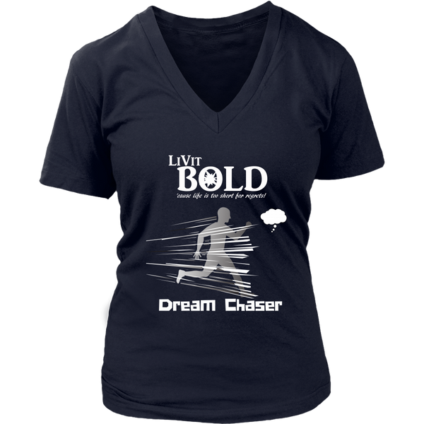 LiVit BOLD District Women's V-Neck Shirt - Dream Chaser - LiVit BOLD