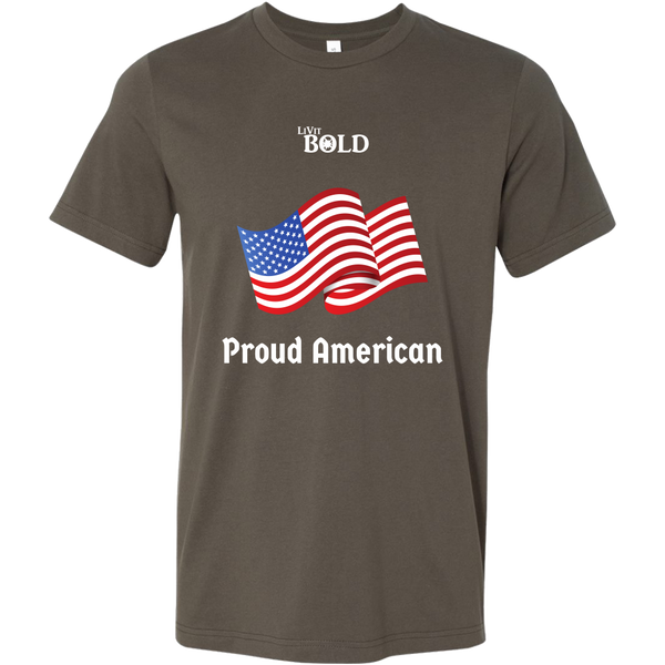 LiVit BOLD Canvas Men's Shirt - Proud American - LiVit BOLD