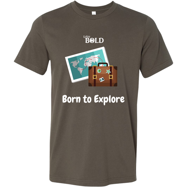 LiVit BOLD Canvas Men's Shirt - Born to Explore - LiVit BOLD