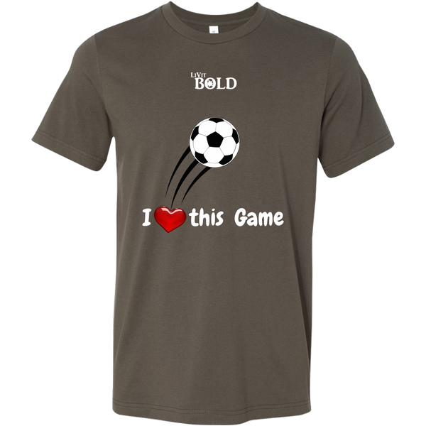 LiVit BOLD Canvas Men's Shirt - I Heart This Game - LiVit BOLD