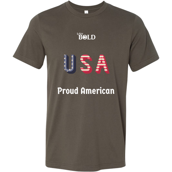 LiVit BOLD Canvas Men's Shirt - Proud American - LiVit BOLD