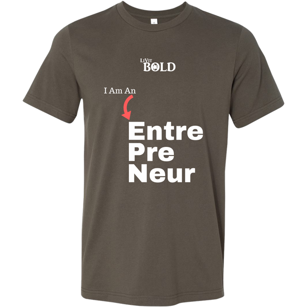 LiVit BOLD Canvas Men's Shirt - I am an Entrepreneur - LiVit BOLD