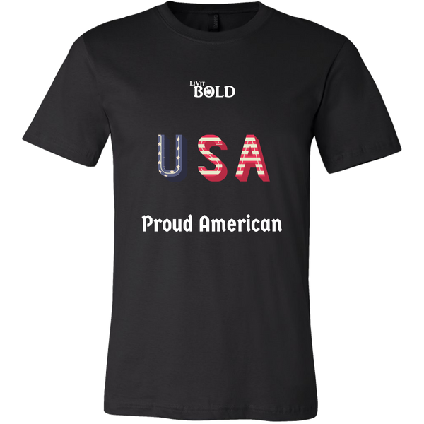 LiVit BOLD Canvas Men's Shirt - Proud American - LiVit BOLD