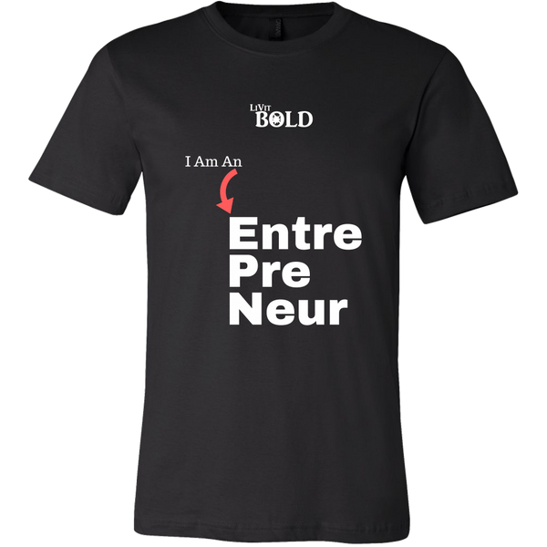 LiVit BOLD Canvas Men's Shirt - I am an Entrepreneur - LiVit BOLD