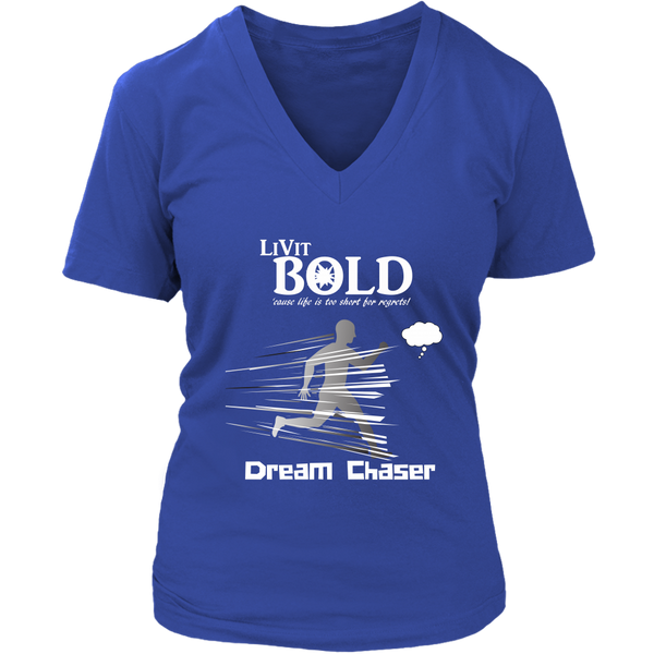 LiVit BOLD District Women's V-Neck Shirt - Dream Chaser - LiVit BOLD