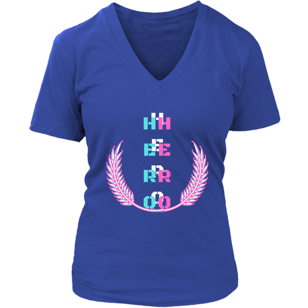 HERO Women's V-Neck T-Shirt - 4 Colors - LiVit BOLD - LiVit BOLD